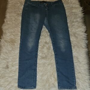 Y2K Dots Medium Wash Jeans Size 5/6 Juniors
